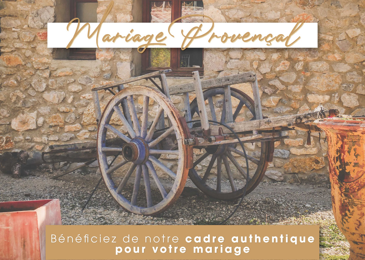 Mariage provençale au sein du hameau de valouse