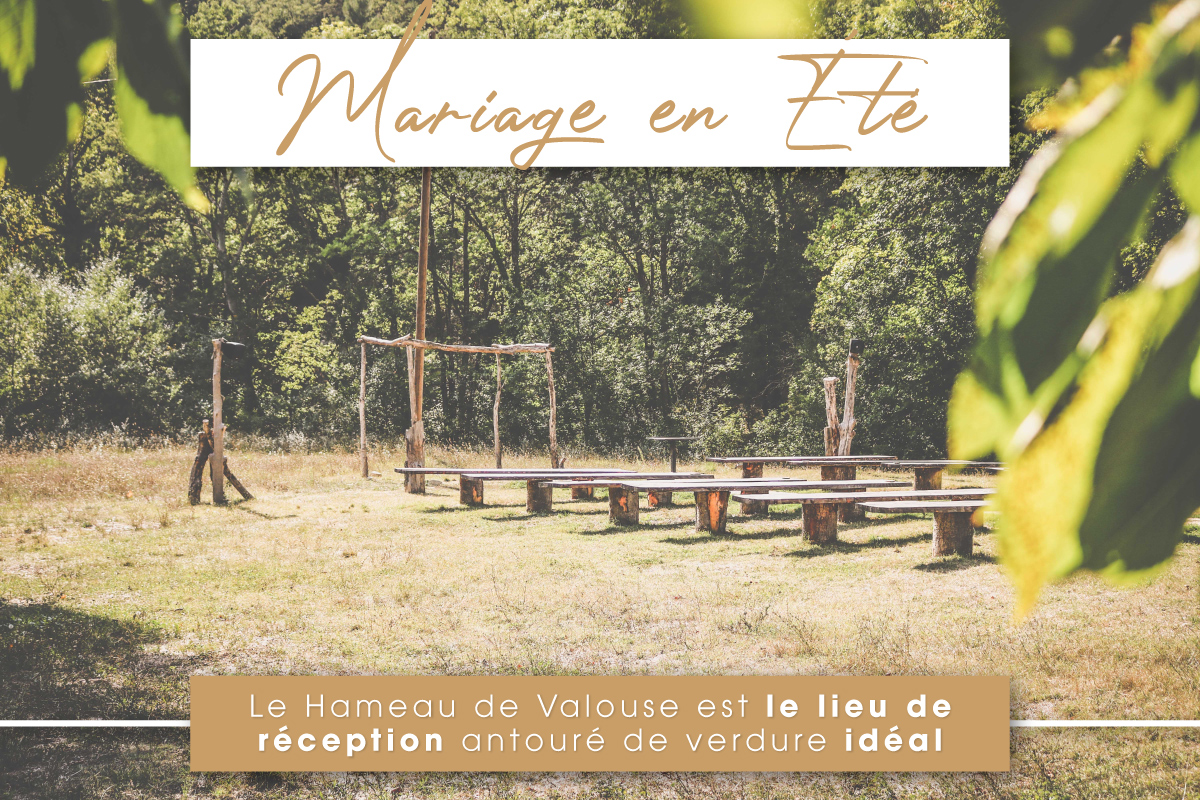 Mariage en été lieu de réception Drôme Provençal