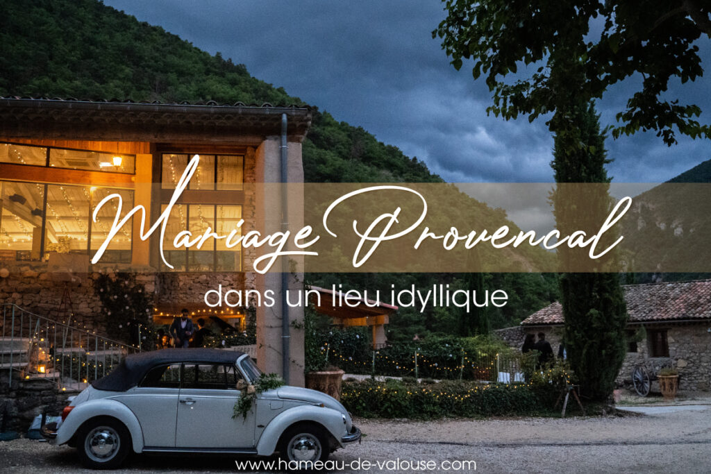 Mariage intimiste dans un domaine de réception en Provence