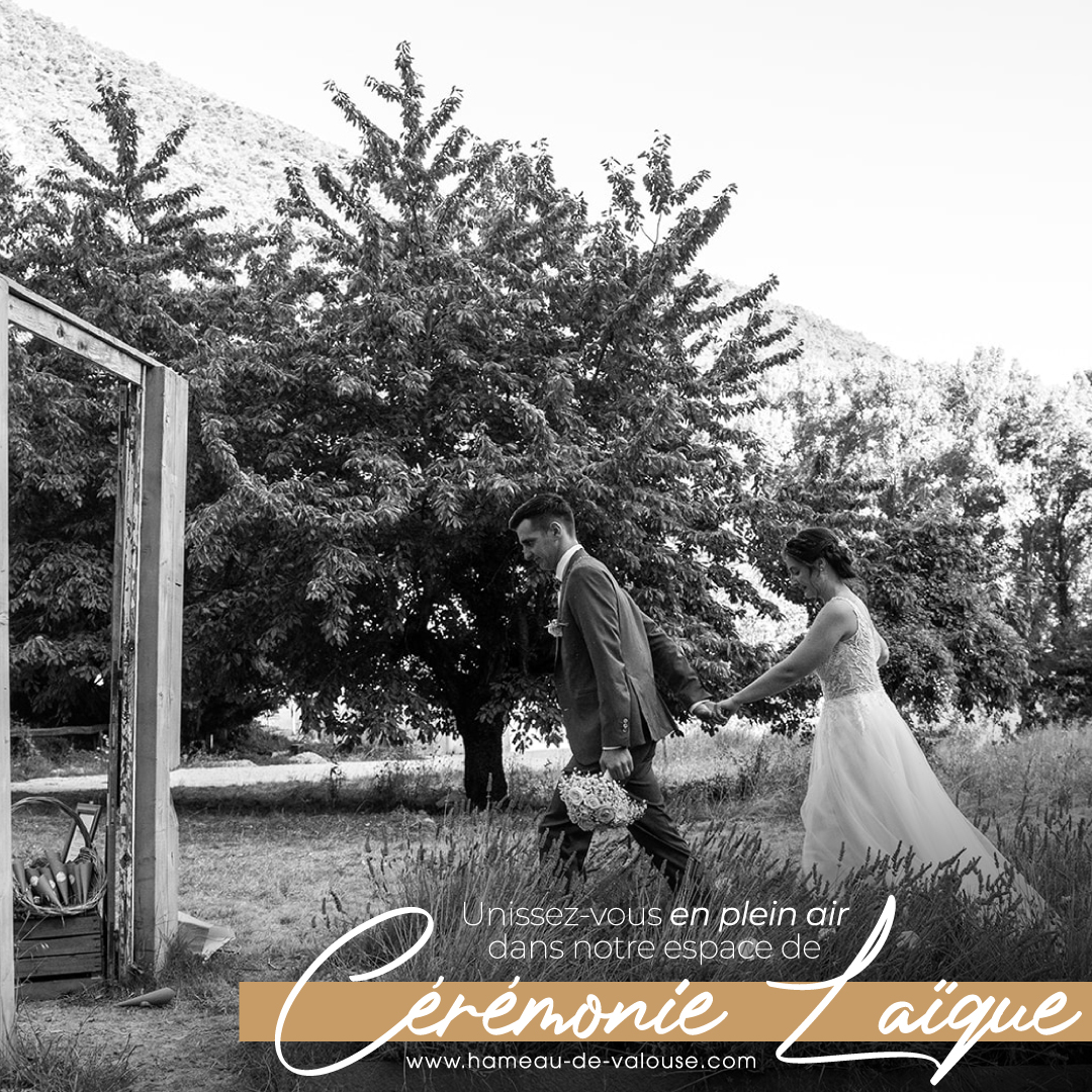 domaine de mariage avec espace de cérémonie laïque en Provence